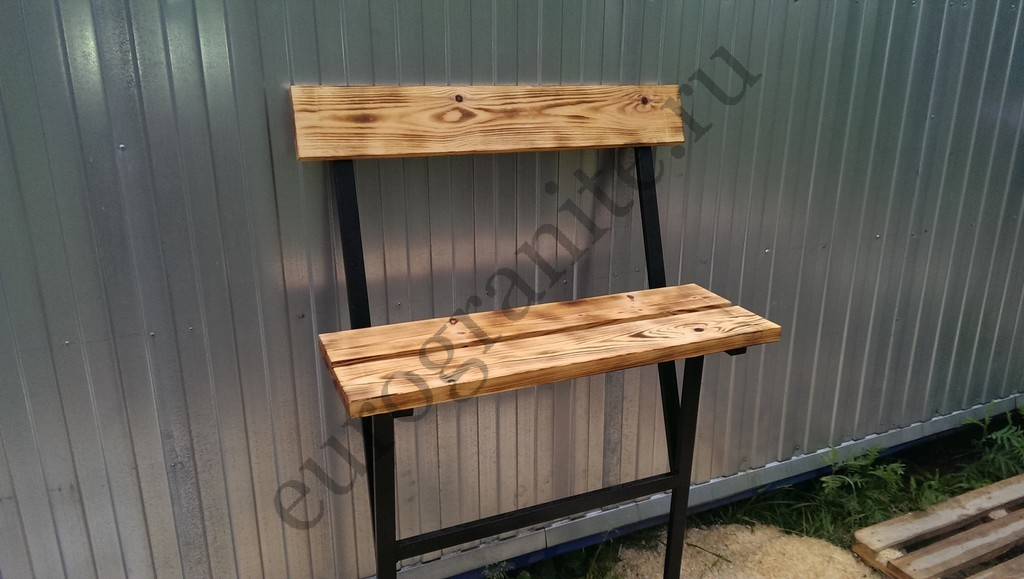 Лавочка на могилу со спинкой Л-52