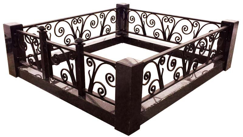 Цоколь с оградой комплекс Лоза ЦО-11