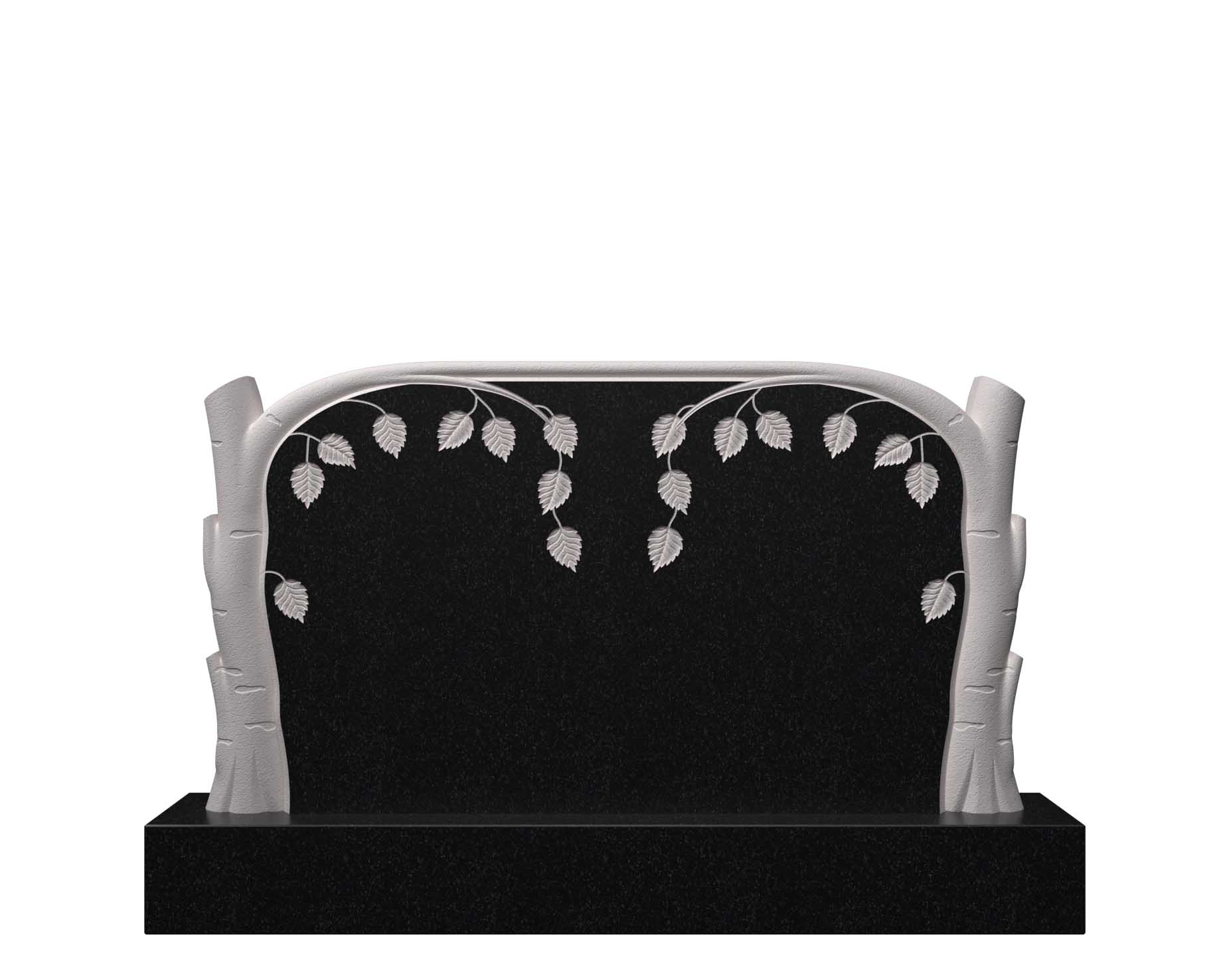 Горизонтальный памятник из гранита Памятник «Берёзовая арка»  ДГ-6