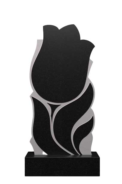 Вертикальный памятник из гранита в виде тюльпана Ц-128