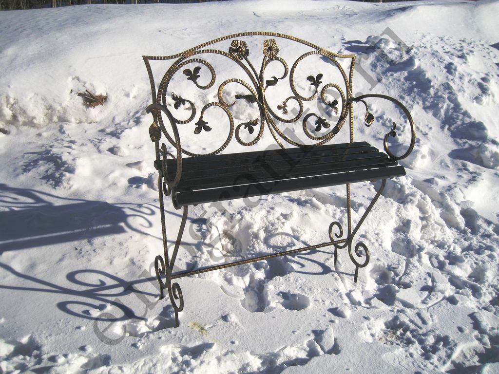 Лавка на могилу кованая «Элегия» Л-48