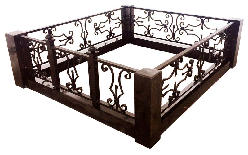 Цоколь с оградой комплекс Корсар ЦО-12