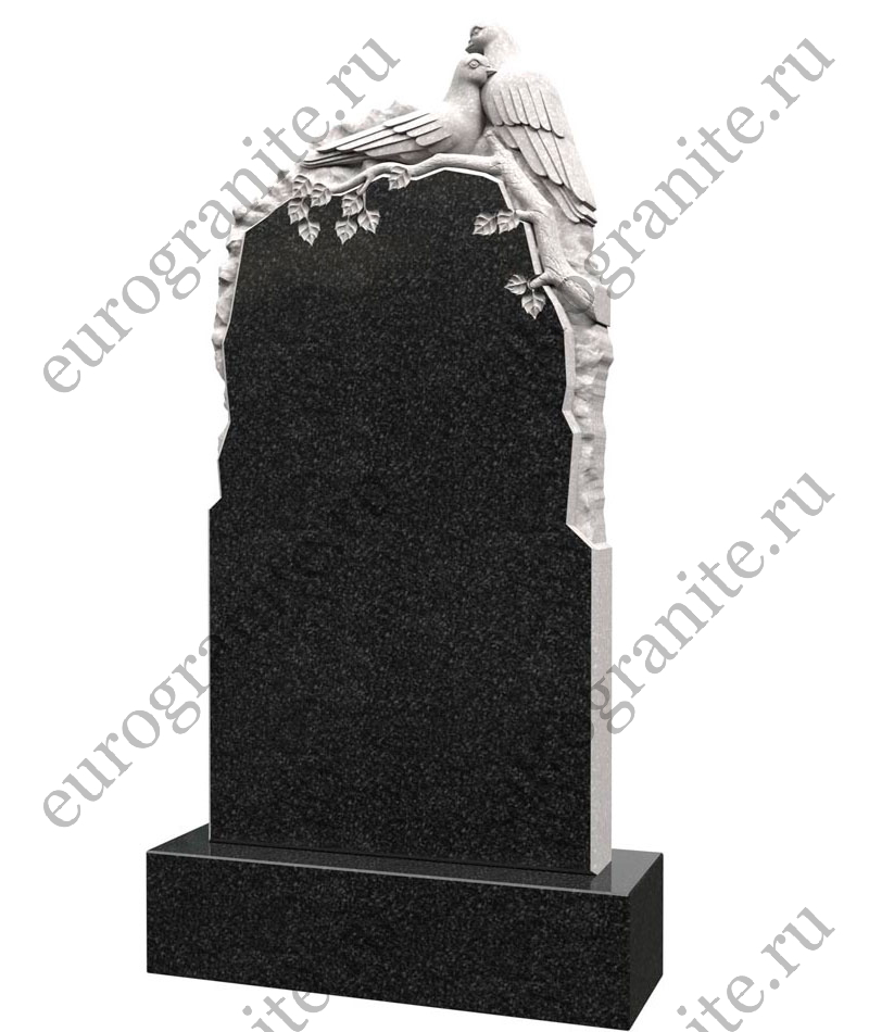 Памятник с голубями на ветке PG-6