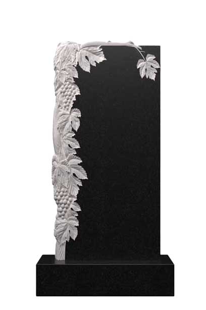 Вертикальный памятник с виноградной лозой Д-26