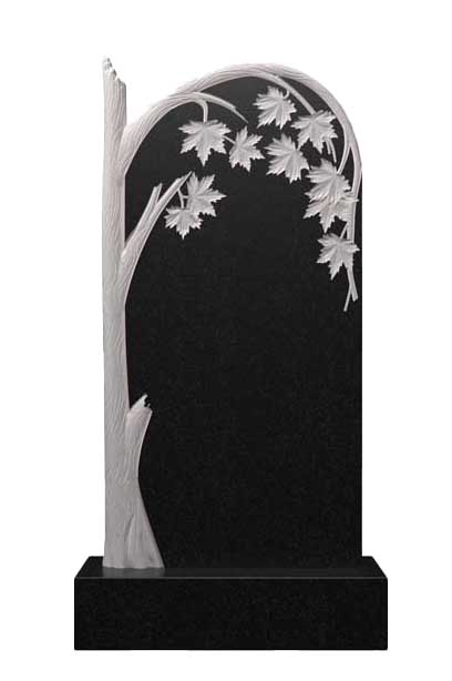 Гранитный памятник с кленовым деревом Д-9