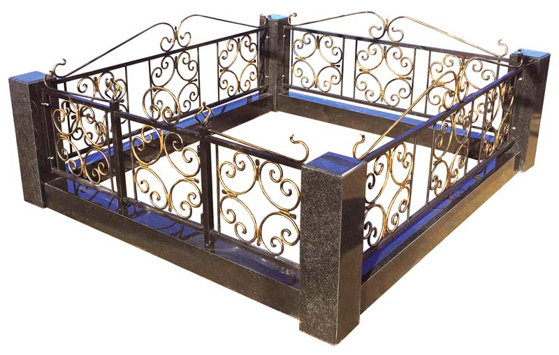 Цоколь с оградой комплекс Верба ЦО-4