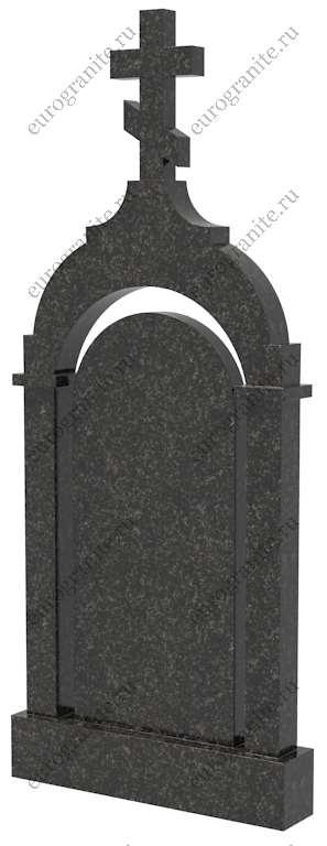 Православный памятник с аркой в виде часовни и крестом PA-17