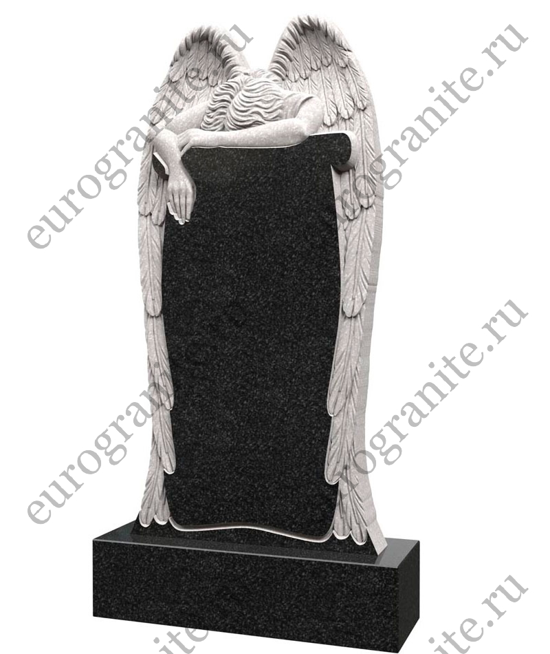 Памятник со скорбящим ангелом AG-15