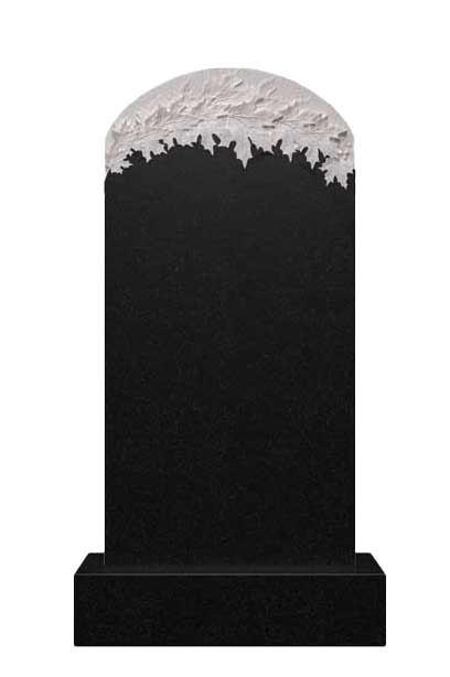 Гранитный памятник арка с кленовыми листьями Д-3