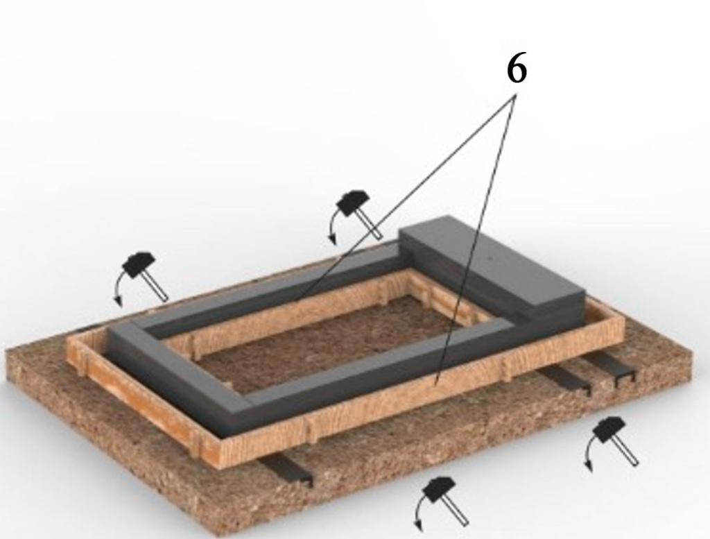 Монтаж опалубки при установке памятника
