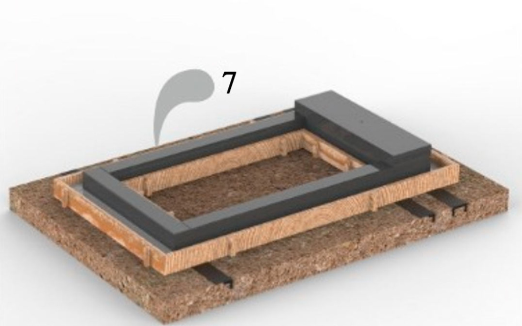 Заливка бетоном - 7 этап установки памятника