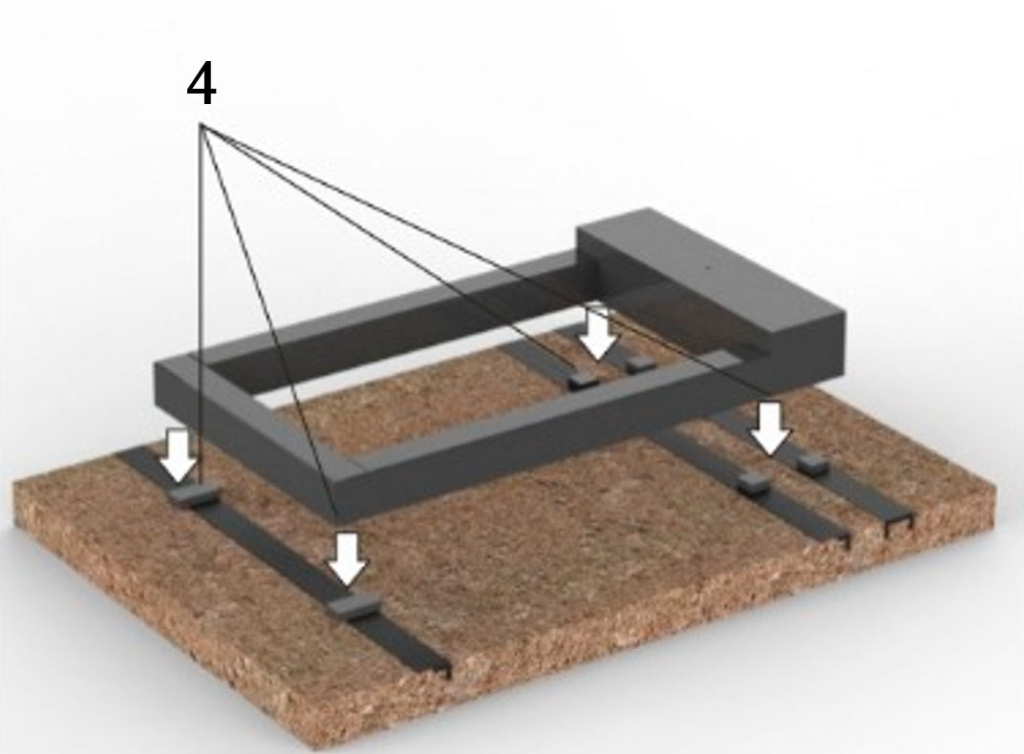 Установка гранитной конструкции по маячкам