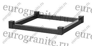 Цоколь на могилу из гранита  прямоугольный C-3