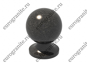 Шар из гранита на могилу на гладкой ножке