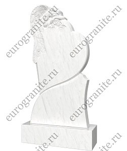 Детский памятник сердце с ангелом AG-24