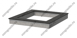 Бетонный цоколь с верхней облицовкой