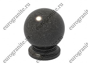 Шар из гранита на могилу на толстой ножке