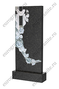 Памятник с розами и крестом с плащаницей ST-123