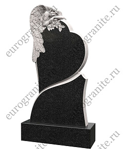 Памятник с ангелом и сердцем AG-24