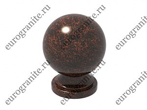 Шар из гранита на могилу на ножке