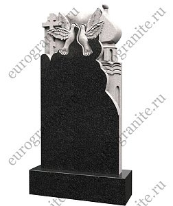 Памятник с двумя голубями и крестом PG-2
