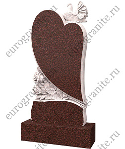 Памятник с голубем на сердце PG-13