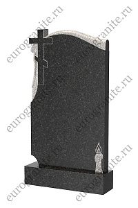 Памятник с крестом и свечой В-20