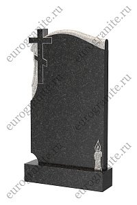 Памятник с крестом и свечой В-20