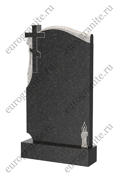 Памятник с крестом и свечой В-20