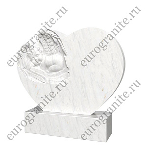 Памятник ангел в сердце AG-14