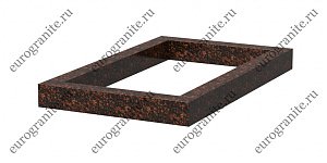 Цветник на могилу прямоугольный Ц-2