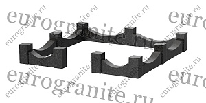 Цоколь на могилу из гранита прямоугольный фигурный C-5