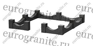 Цоколь на могилу из гранита прямоугольный фигурный C-5