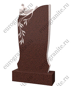 Памятник c голубями на ветке плакучей ивы PG-7