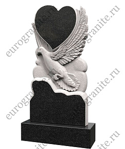 Памятник с голубем и сердцем PG-1