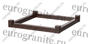 Цоколь на могилу из гранита  прямоугольный C-3