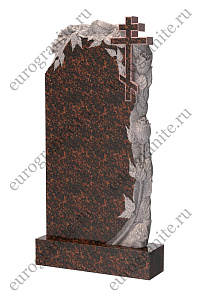 Памятник с розами и крестом ST-129