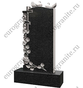 Памятник с голубями и крестом из гранита PG-12