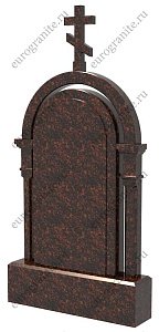 Православный памятник с аркой в виде часовни с крестом PA-3
