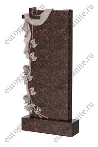 Памятник с розами и крестом с плащаницей ST-122
