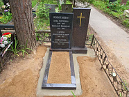 Семейный памятник из гранита габбро-диабаз и дымовский на могилу