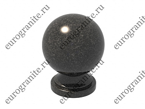 Шар из гранита на могилу на ножке