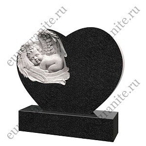 Памятник ангел в сердце AG-14