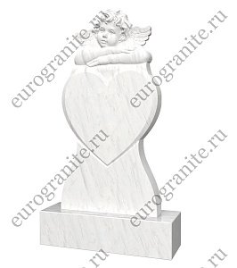 Памятник ангел с сердцем AG-13