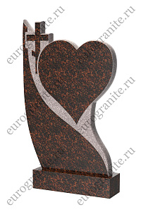 Памятник с крестом и сердцем ST-200