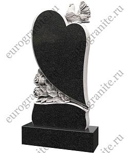 Памятник с голубем на сердце PG-13