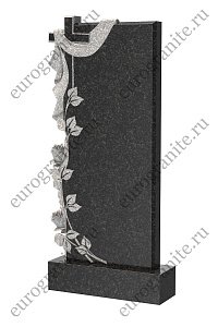 Памятник с розами и крестом с плащаницей ST-122