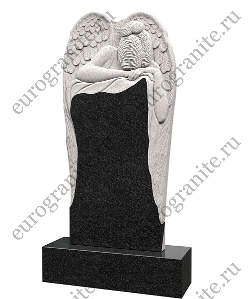 Памятник со скорбящим ангелом AG-7