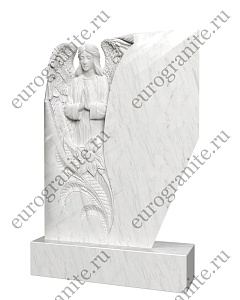 Памятник с ангелом крестом и плащаницей AG-19
