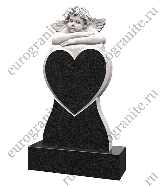 Памятник ангел с сердцем AG-13